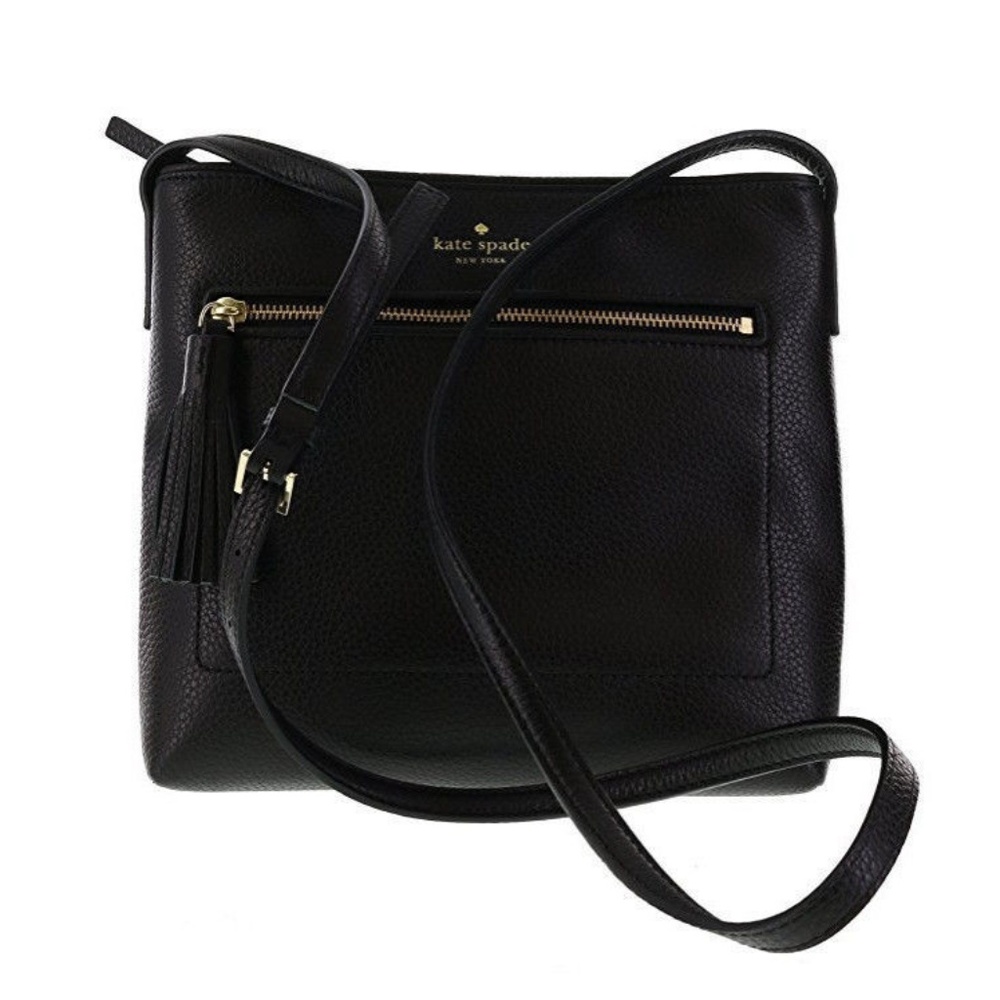 Kate Spade Dessi WKRU4073 - Black Leather - Crossb